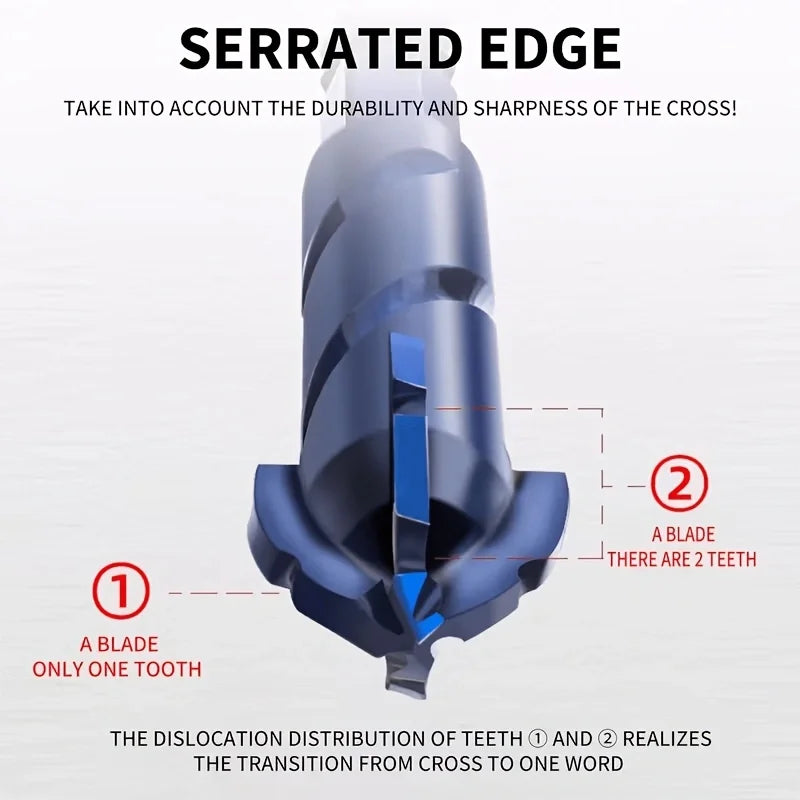 Tungsten Carbide Masonry Drill Bits, 3 Pack Hex Shank for Tile & Brick