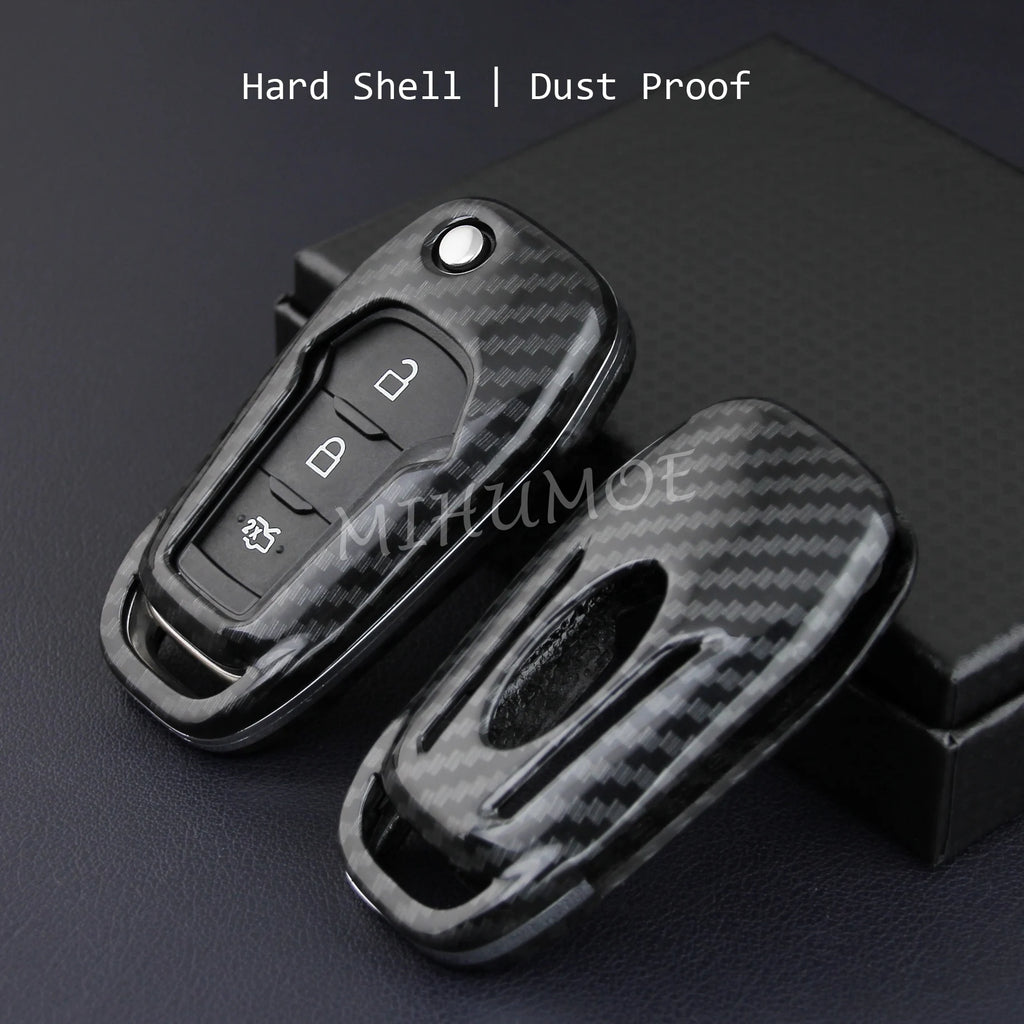 Carbon Fiber Ford Key Fob Cover for F-150 F-250 Ranger 2015-2025 - image 3