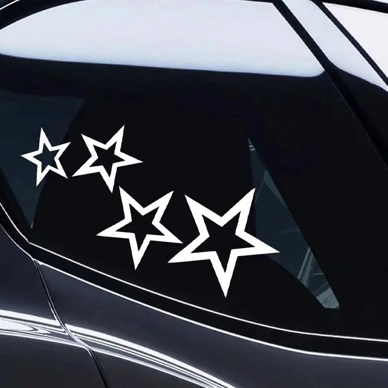 Five-Pointed Star Car Decoration Sticker, Simple Vinyl Decal - view 4