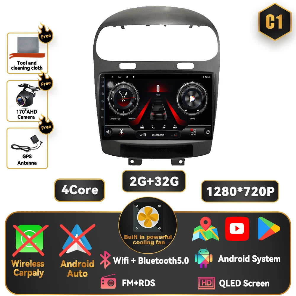 Dodge Journey 2011-2020 9 Inch QLED Android Multimedia Player - image 14