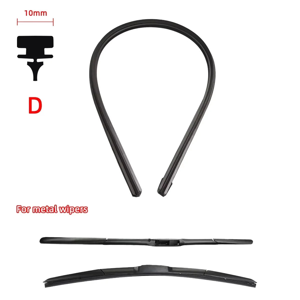 Car Windshield Wiper Rubber Strips Wiper Blade Replacement Parts All Types Seasons Windshield Wiper Blades Blade Car Accessorie