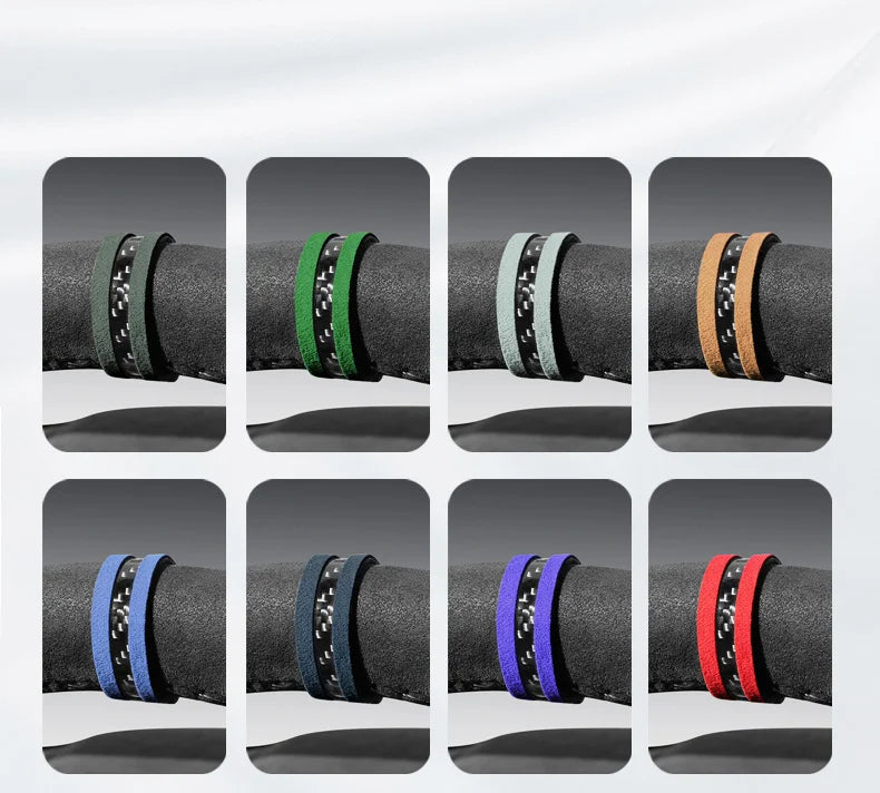 Universal Steering Wheel Center Line Marker Trim, Suede Splice - view 9