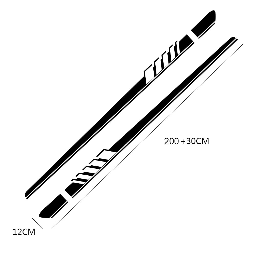 For Mercedes-Benz C-Class GLC CLA AMG Side Stripe Decals - image 6