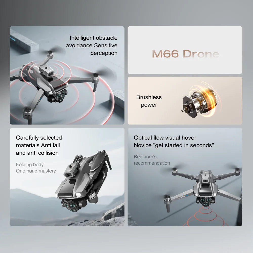 M66 Foldable Drone with 4.3-inch Screen Remote, 4K Dual Camera, 5G FPV - image 9