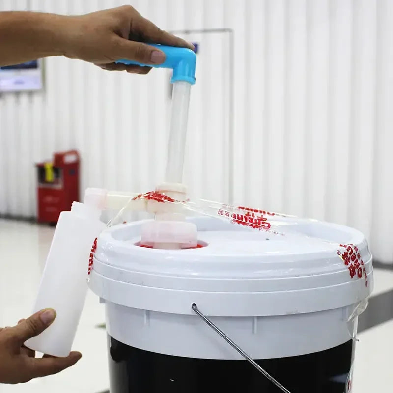 Manual Liquid Transfer Hand Pump for Oil Drum Fuel, Backflow Prevention