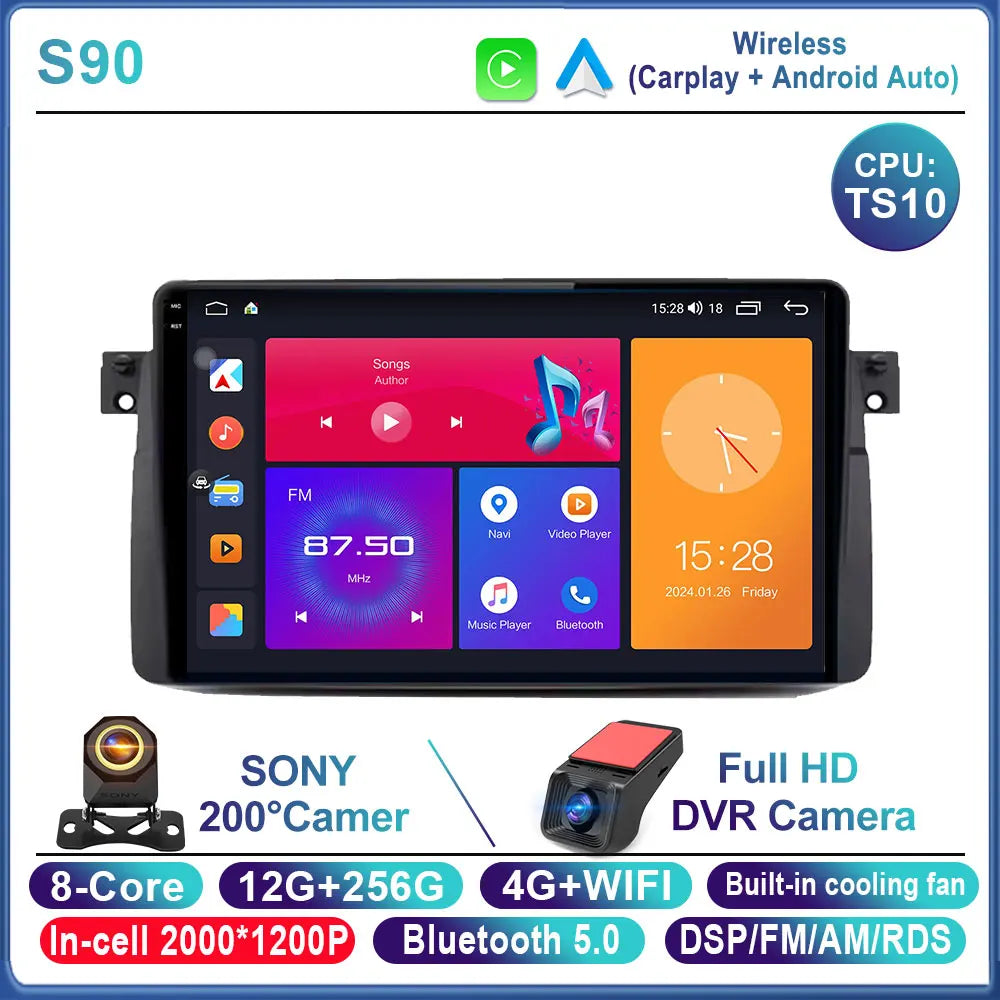 For BMW E46 M3 X5 1998-2006 Android Car Stereo 9" Touchscreen - image 14
