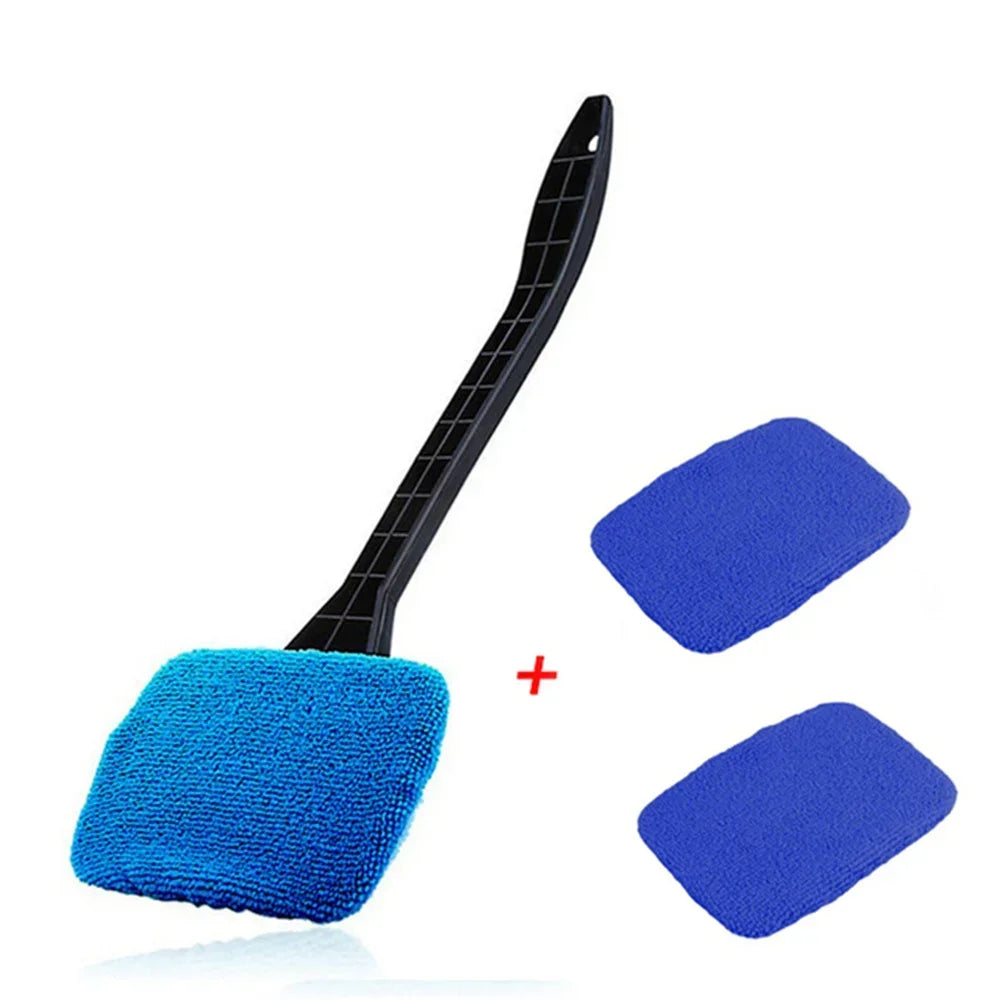 Car Windshield Interior Cleaning Brush Kit with Long Handle