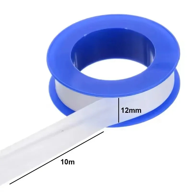 PTFE Thread Seal Tape Rolls – Plumbing & Pipe Sealing, 1–20 Pack