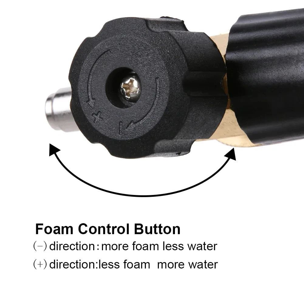 1L car wash foam gun, adjustable high pressure soap foamer with quarter inch connector