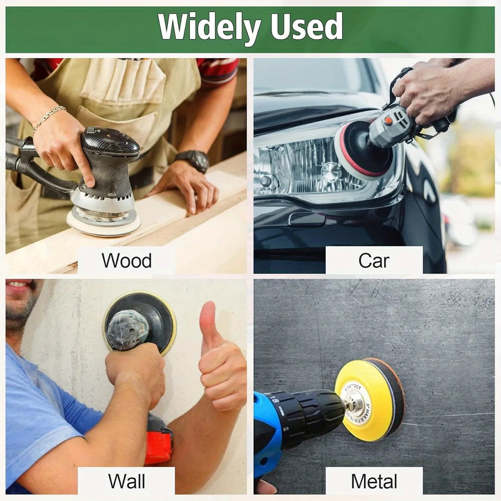 24pcs 5-Inch Wet & Dry Sandpaper Discs, 1000-5000 Grit, Round No-Hole Sanding Pads