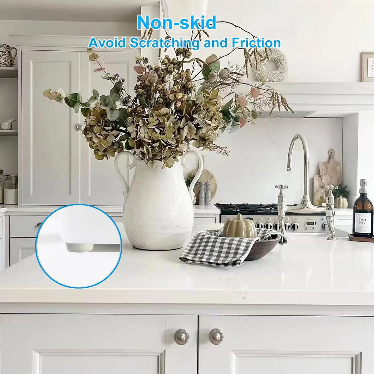 Clear Self-Adhesive Rubber Cabinet Door Bumpers, Sound Dampening - view 3