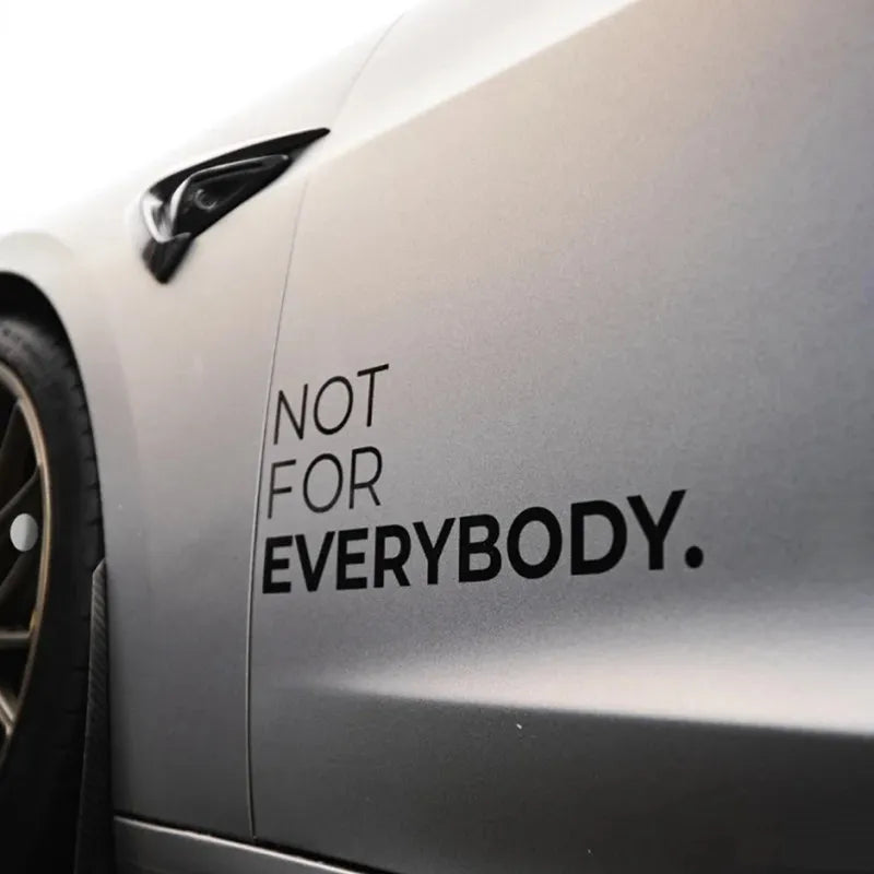 Not For Everybody JDM Car Door Decals, Racing Style Graphics - view 7