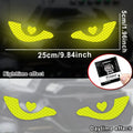 Pair of Reflective Demon Eye Decals for Motorcycle Headlights and Tanks - view 7