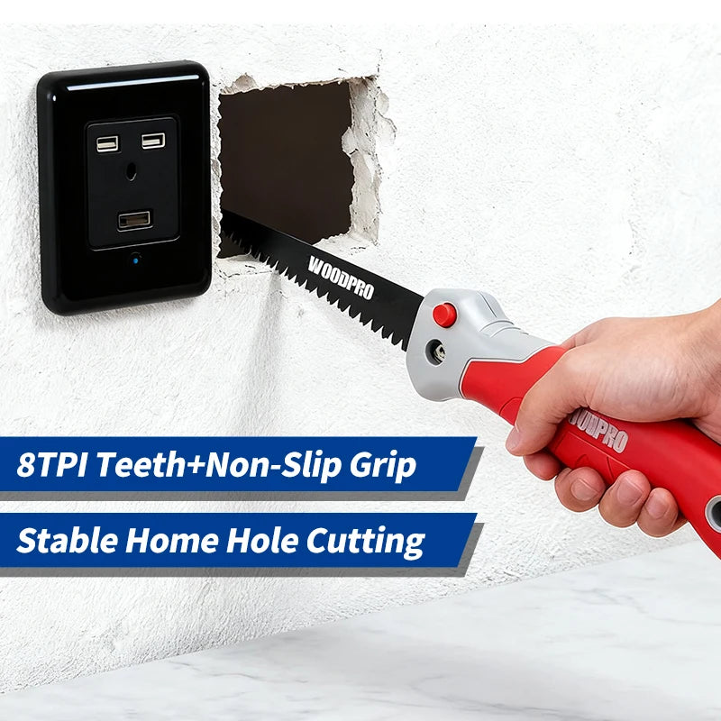 12-Inch Folding Drywall Saw, Teflon Coated SK5 Steel Blade - image 5