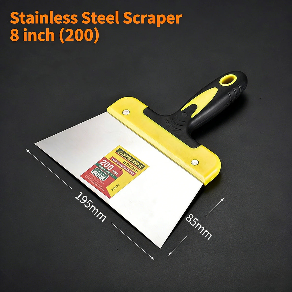 Stainless Steel Putty Knife Paint Scraper Taping Knife for Drywall Wallpaper Plaster