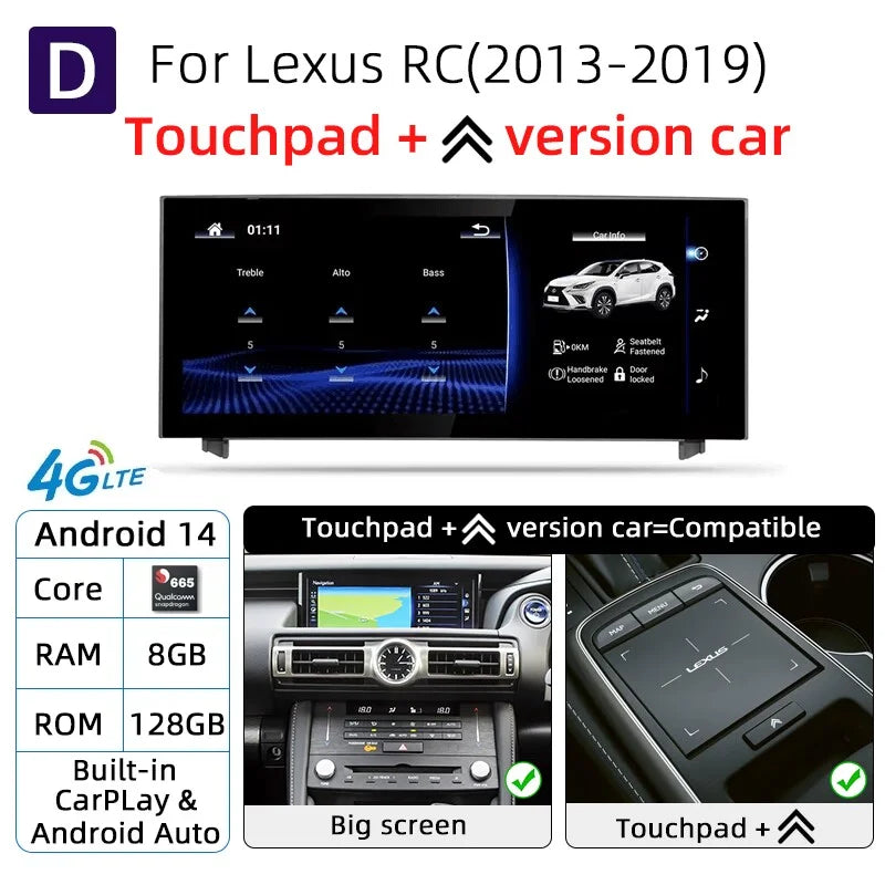 Nunoo Android 14 Wireless CarPlay Multimedia System for Lexus - image 14