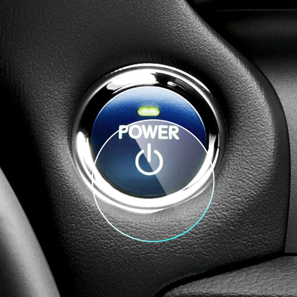 Waterproof Universal PU Car Ignition Start Stop Button Sticker