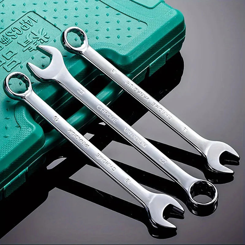 14PCS Combination Wrench Set for Vehicle Repair Tool Set