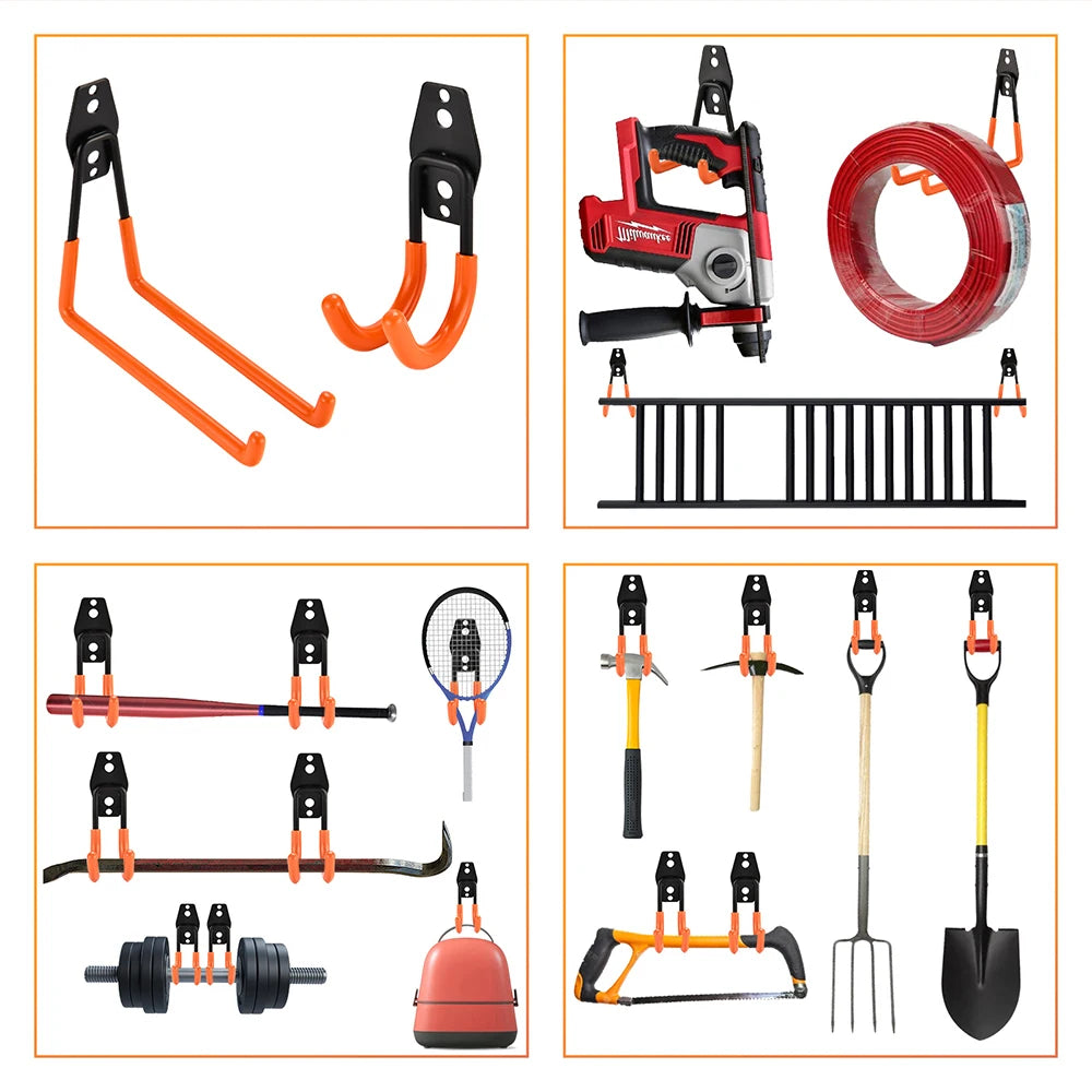 Heavy-Duty Wall Hook – Garage Bike & Ladder Hanger