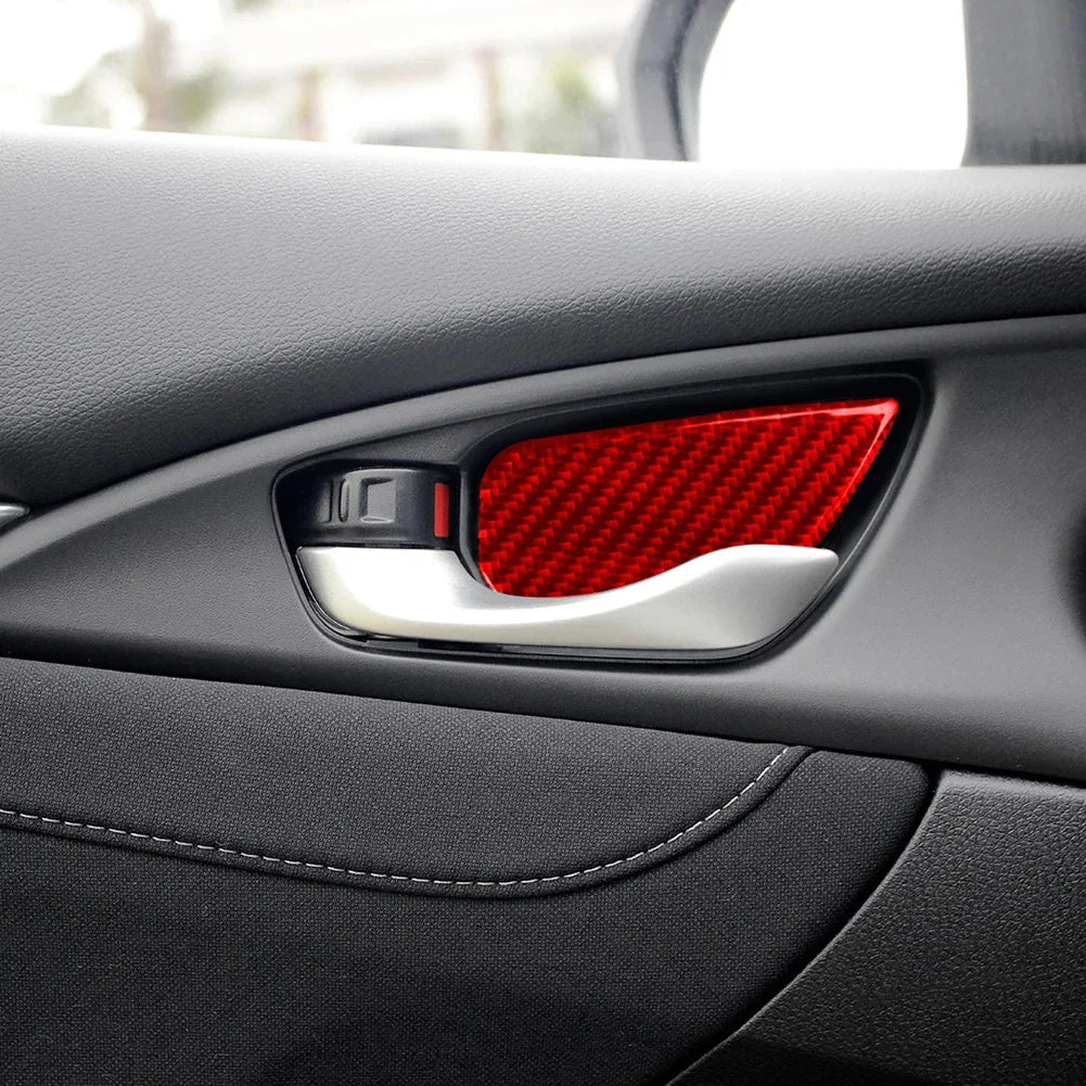 Door Handle Bowl Cover Trim Stickers for Civic 2016-2019, 4-Pack