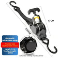 Cargo Tape with S Hook Heavy Duty Auto Retractable Ratchet Strap Tie Down Retractable Ratchet Straps for Trailers Vehicles Boat