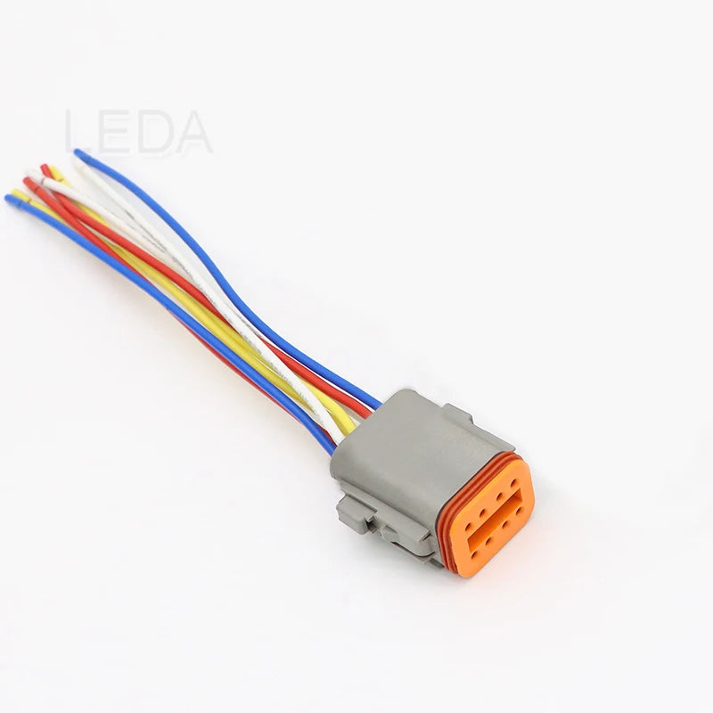 DT Waterproof Wire Connector with 15cm Leads, 2 to 12 Pin