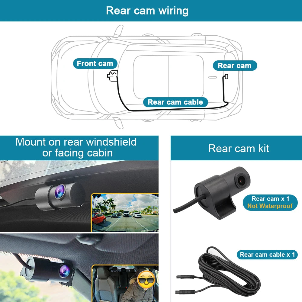 4K Dash Cam for GMC Sierra & Chevy Silverado 2020-2026 - image 17