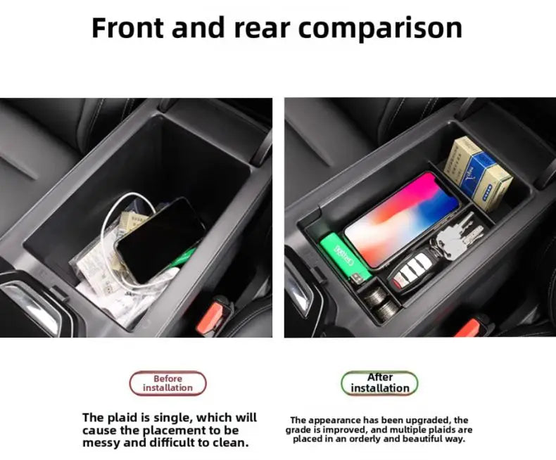Center Console Armrest Hidden Storage Box for Haval H6 3rd Gen (2021-2025)