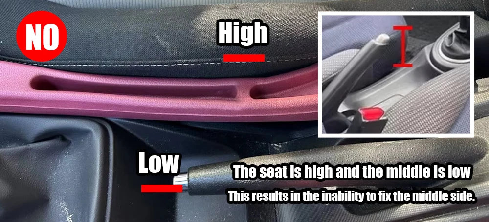 Car Seat Gap Filler with Dual Slots, Set of 2