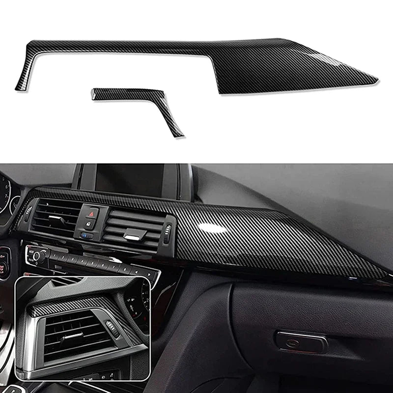 Carbon Fiber Look Dashboard Trim Cover for BMW 3 and 4 Series F30 F32