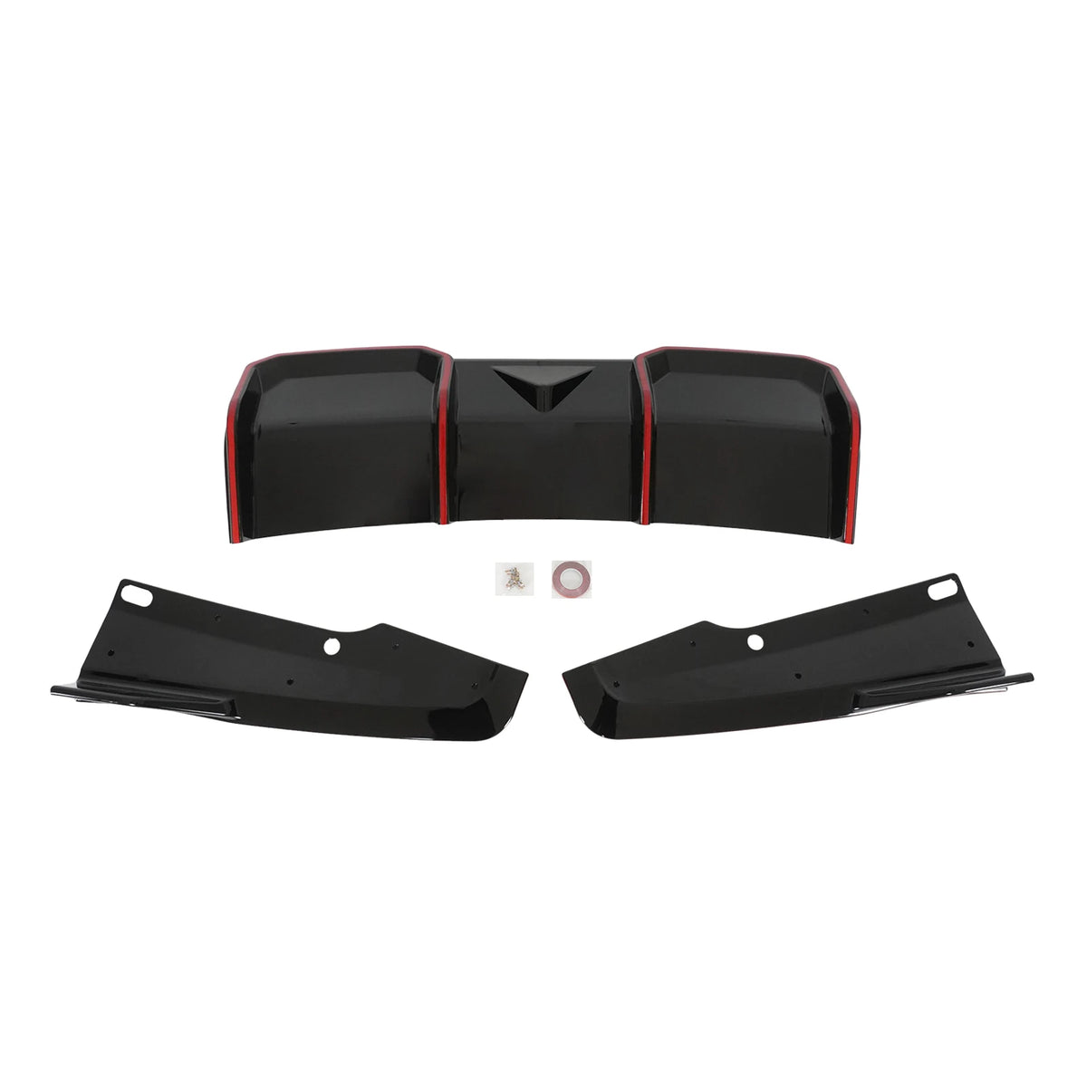 Rear Bumper Diffuser for Hyundai Elantra N 2024-2026, Gloss Black - view 26