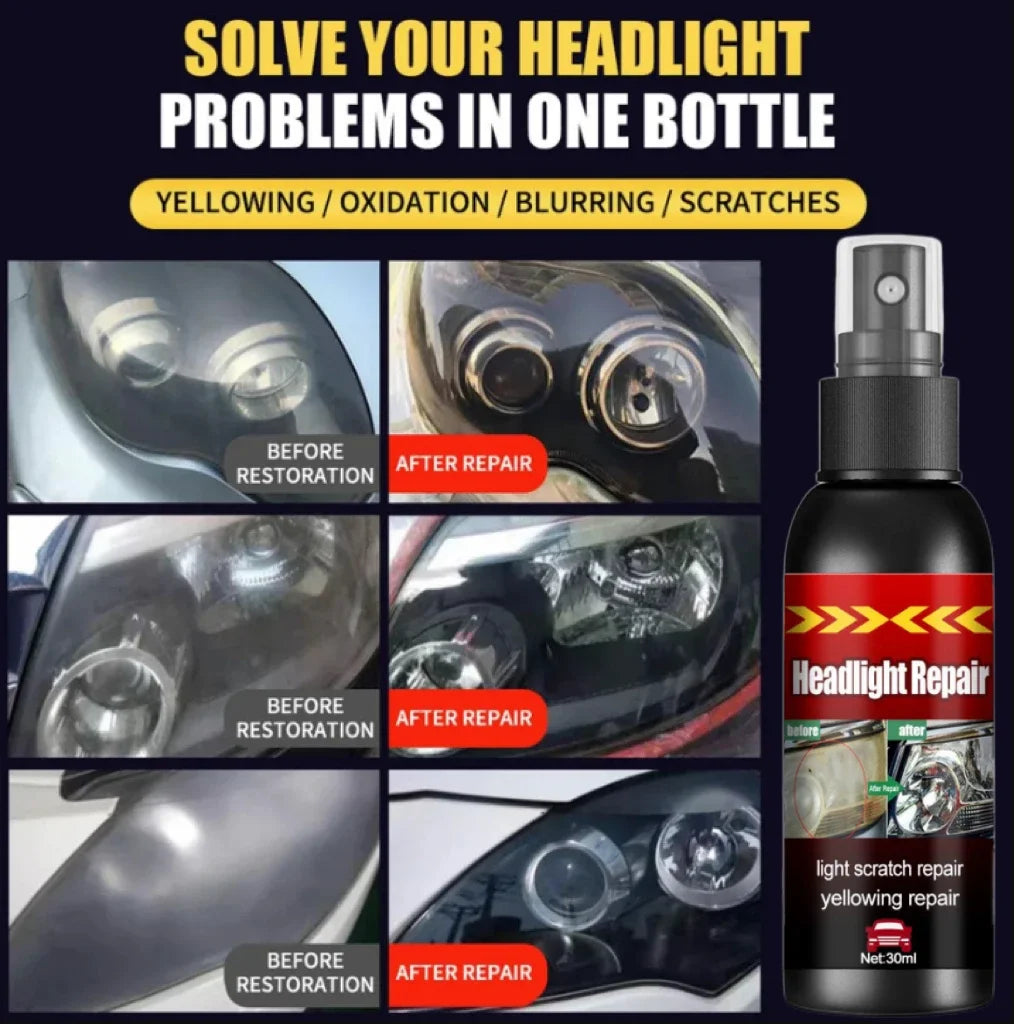Headlight Restoration Wipes for Yellowing and Light Scratches
