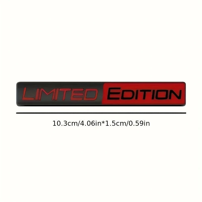 2pc 3D Metal Limited Edition Badge Decals for Trunk and Fender - view 3