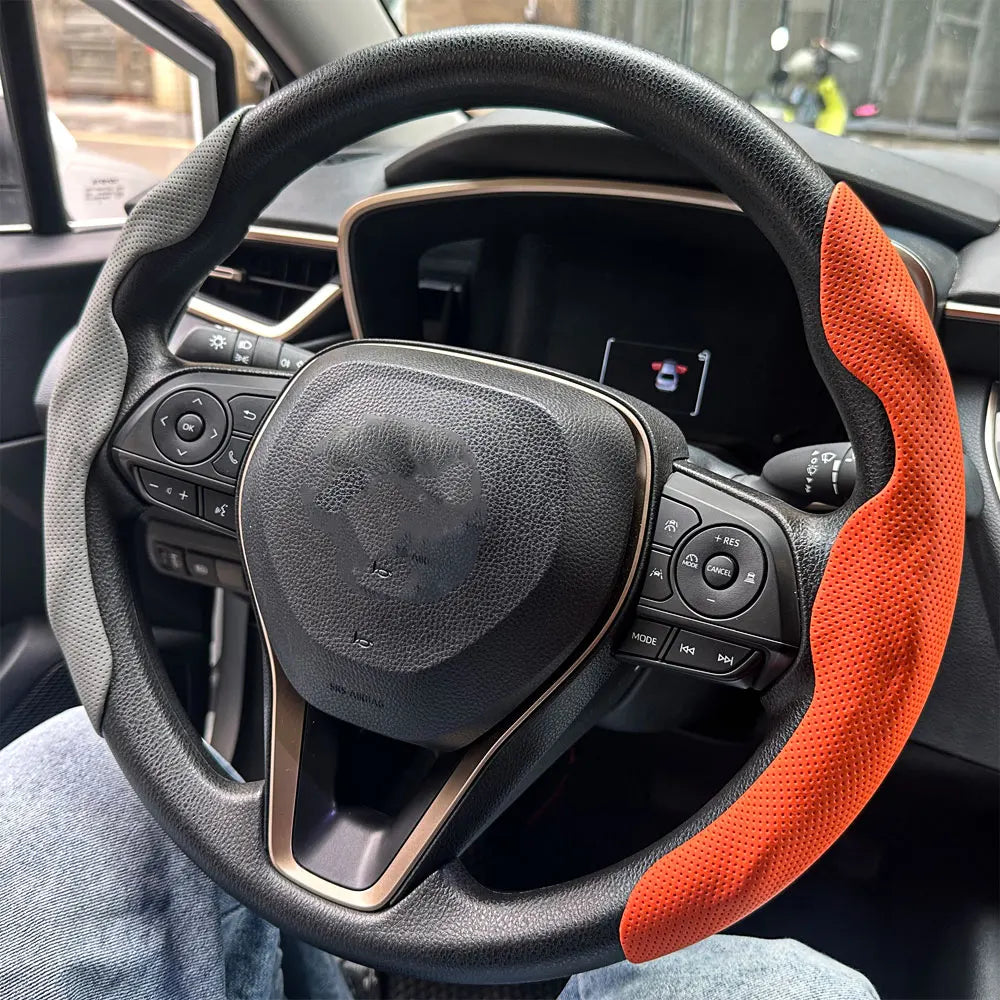 Non-Slip Steering Wheel Grip Covers, 2 pcs