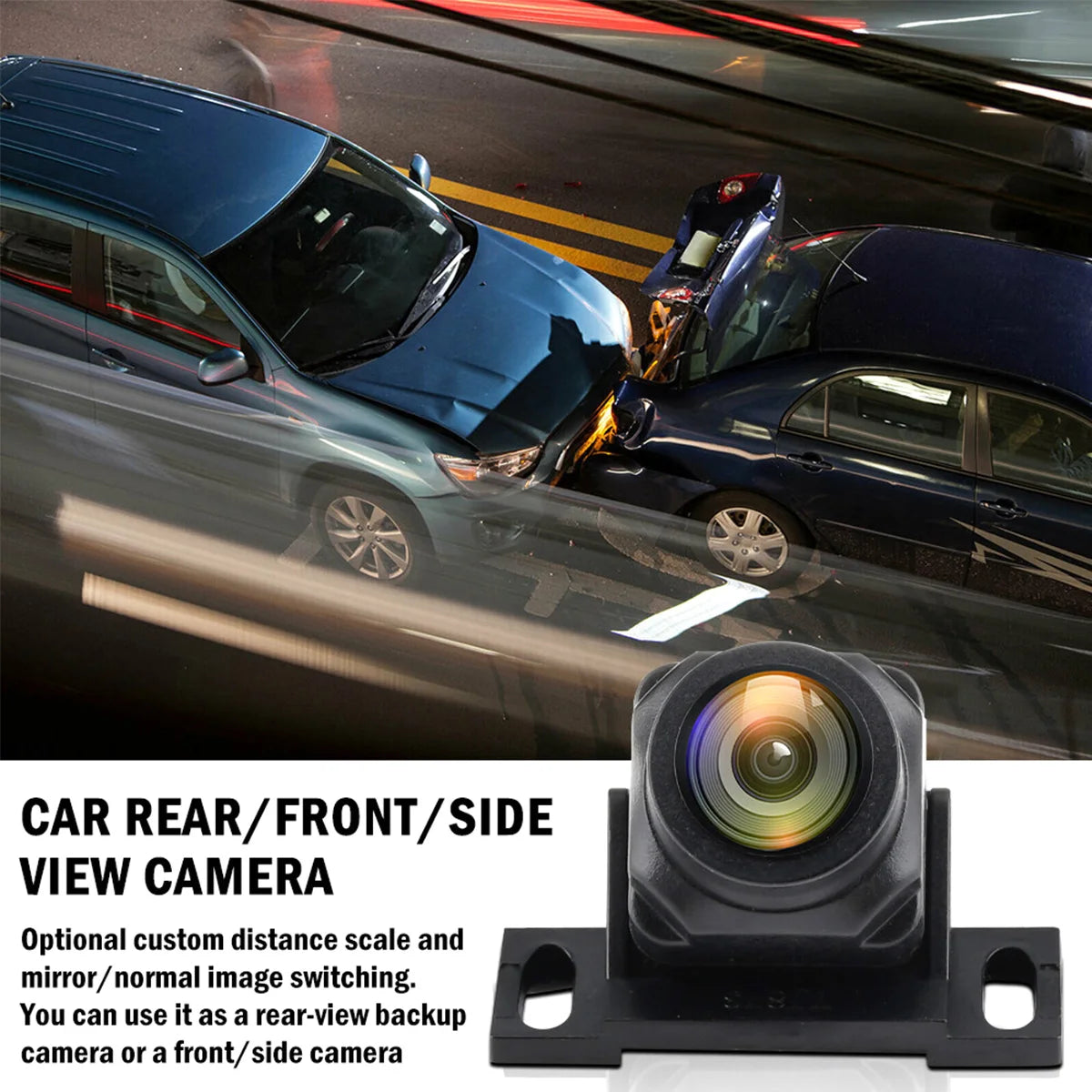 Car Backup Camera HD 1080P 170° Wide Angle Night Vision Rear View - image 3