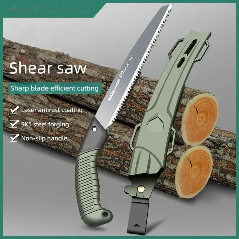 Ergonomic Folding Hand Saw – Branch Trimming & Camping