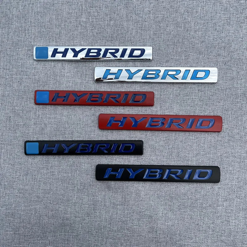 Hybrid Emblem Badge Decal Sticker for Car Trunk and Fender - view 3
