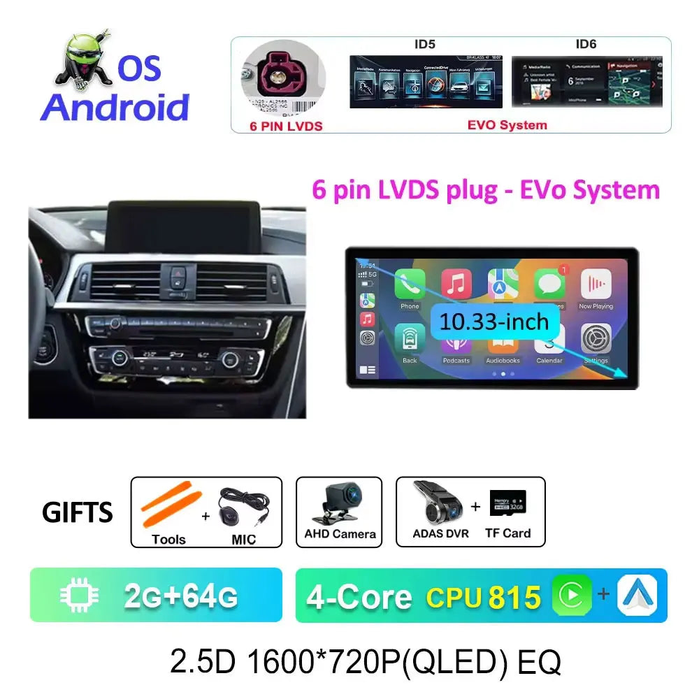 BMW 3/4 Series Android 15 Multimedia Player with CarPlay (F30-F36) - image 15