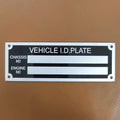 Trailer Vehicle ID Tag Aluminum Plant VIN Chassis Plates Car Motorbike Caravan RV Parts Camper Accessories