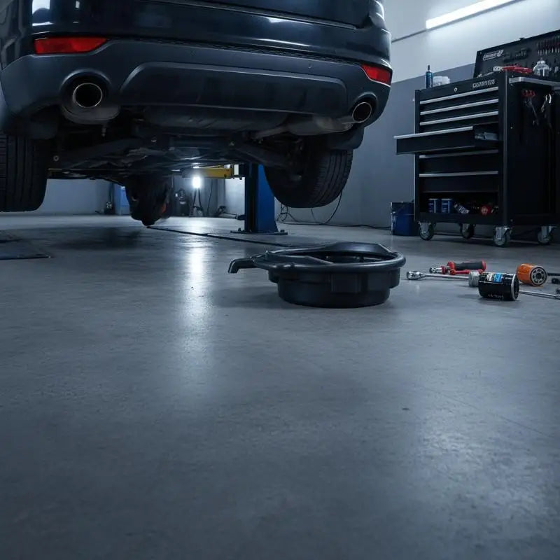 10L 15L Oil Drain Pan Oil Collector Leakproof Waste Engine Oil Drip Tray with Carrying Handles for Professional Mechanic