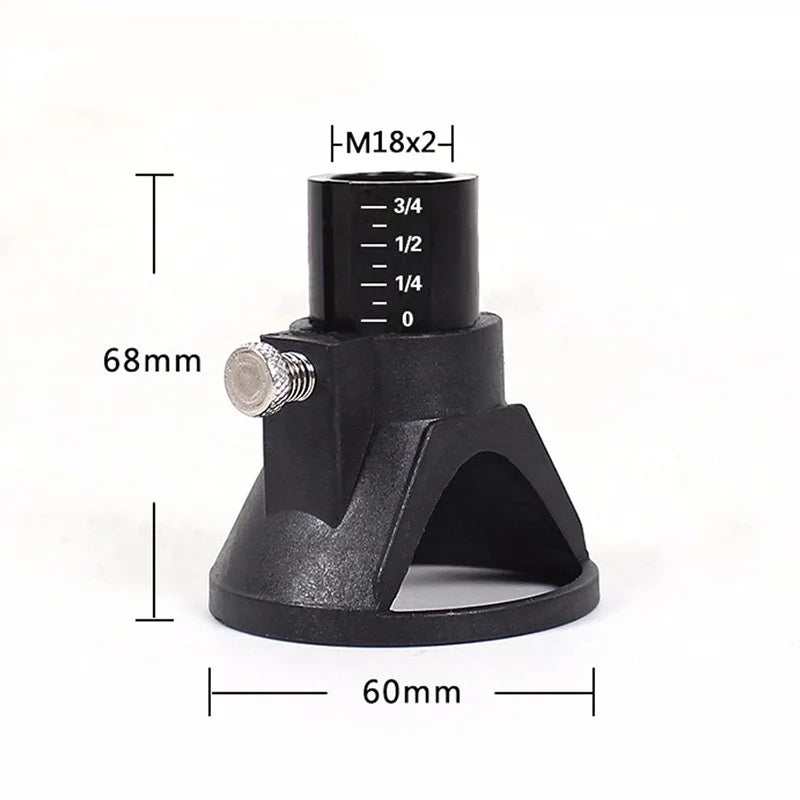 Woodworking Router Locator with Drill Bit Set for Rotary Tools