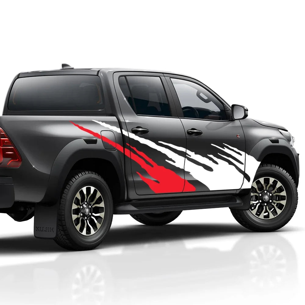 Side Body Splash Graphics Decals for Toyota Hilux Revo Vigo Pickup