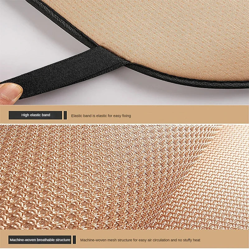 Breathable Ice Silk Car Seat Cushion – Non-Slip Comfort - image 3