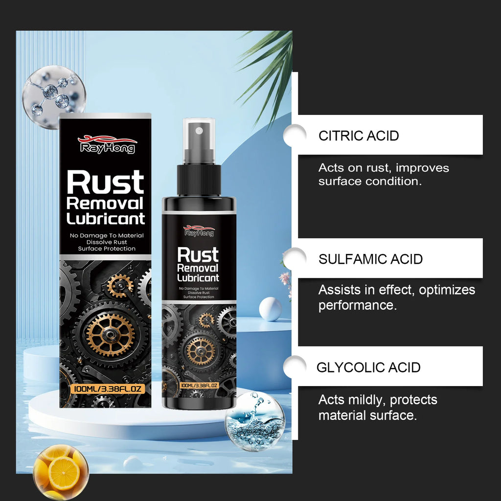 Rust Remover Spray for Car Wheels and Metal Surfaces, 100ml