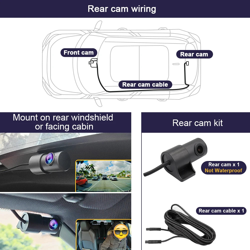 4K Dash Cam for Mercedes GLC X253 & C-Class W206/W205/W204 - image 17