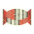 Reflective Wheel Rim Stripe Stickers for 17-18 Inch Motorcycle Wheels