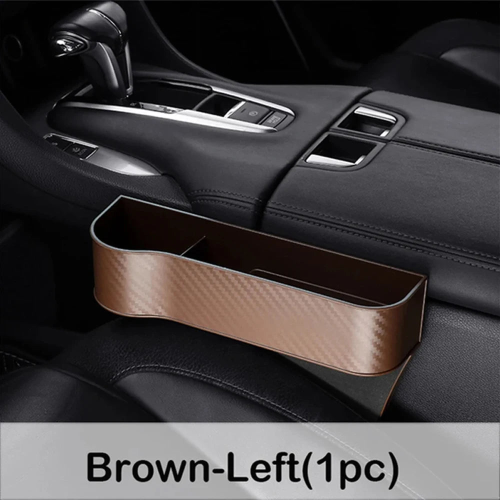 Car Seat Gap Storage Box with Cup Holder