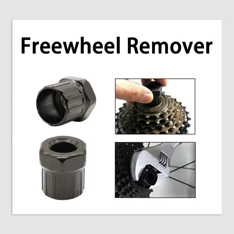 Bike Tool Kit 6 Pcs Professional Bicycle Repair Tools for Mountain Bike with 3-in-1 Cassette Remover Wrench Chain Breaker
