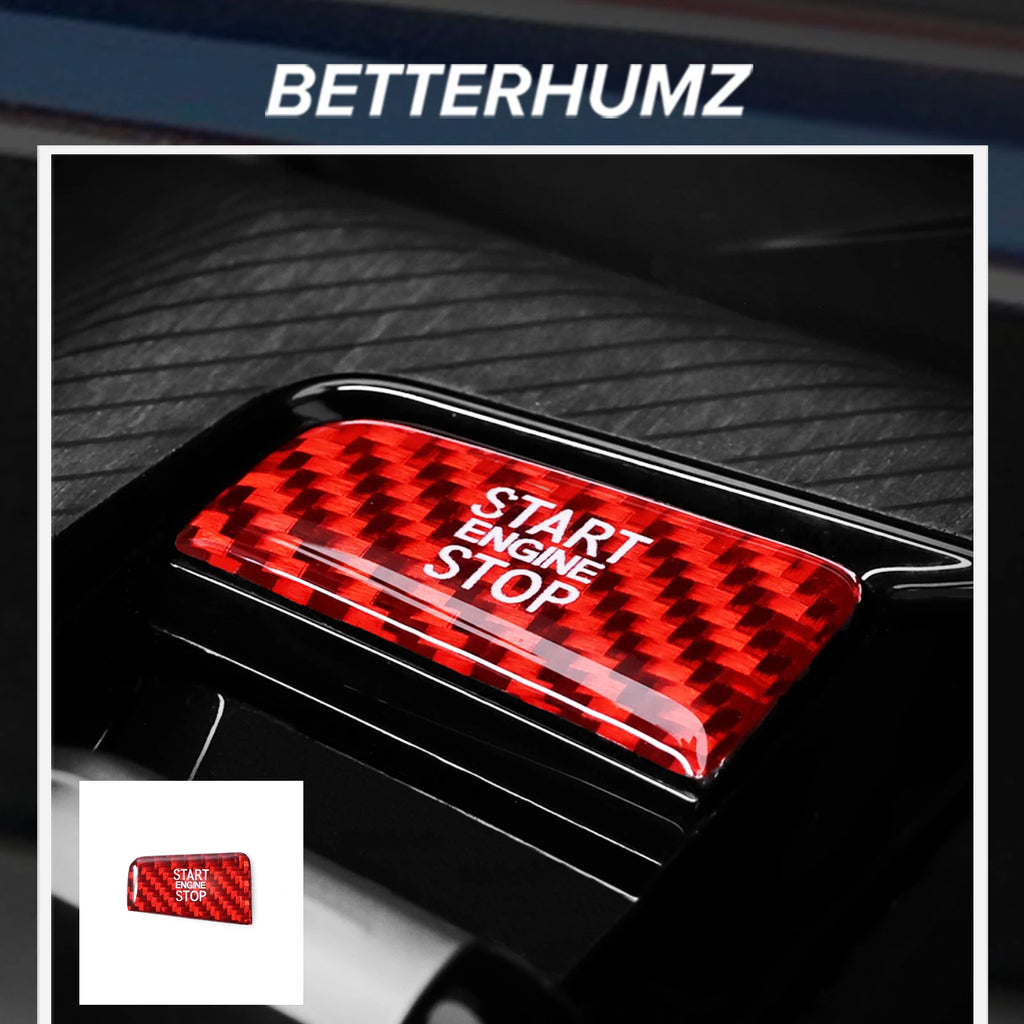 Carbon Fiber Look Start/Stop Button Sticker for 5 Series, X3