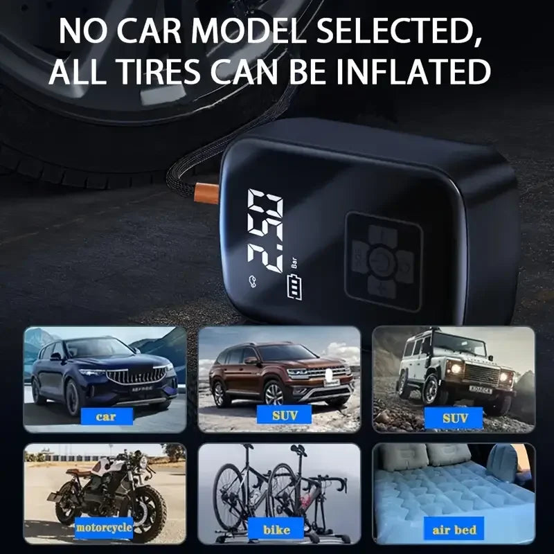 LEIBOO Wireless Tire Inflator Car Air Compressor with Digital Display - image 4